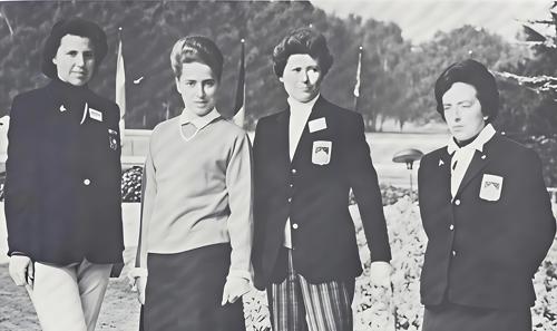 Miss Maria-Angelica Segovia, Christinne Doittau, Mrs. Sara Garcia de Raby, Miss Gabriela Gazitua